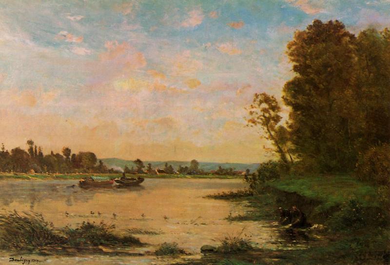 Charles-Francois Daubigny Summer Morning on the Oise France oil painting art